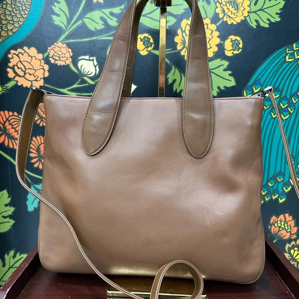 Bally Brown Leather Tote Bag - Picture 3 of 11